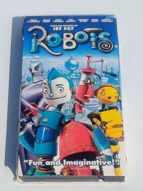 Robots (VHS, 2005) 20th Century Paper Sleeve - Tested & Working (Robin Williams)
